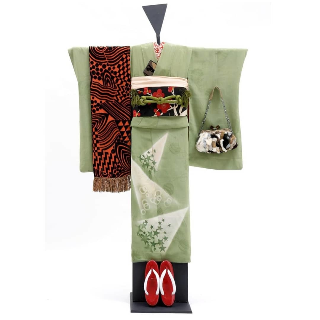 210107 新暦新年のアンティーク着物コーディネート👘_f0164842_22155630.jpg