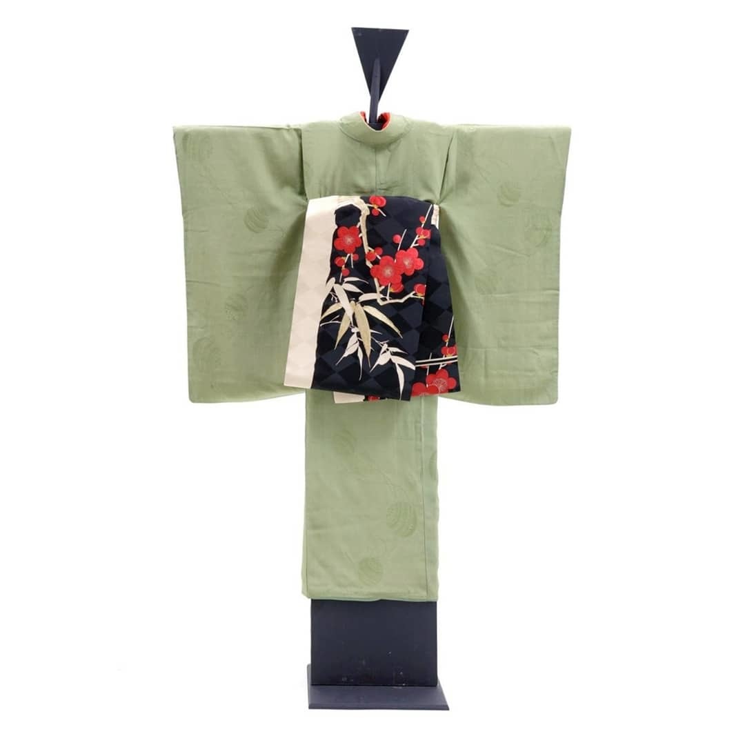210107 新暦新年のアンティーク着物コーディネート👘_f0164842_22160878.jpg