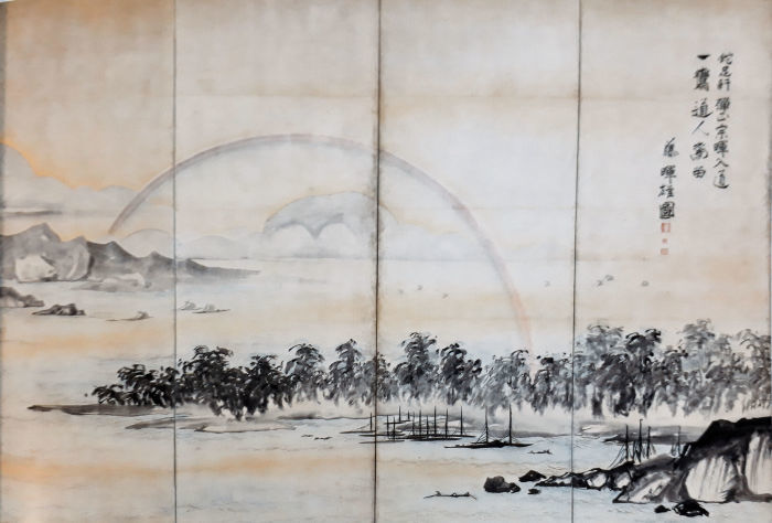 【浮世絵】江戸の虹はときどき逆に出た???【広重初代】_b0116271_22091861.jpg