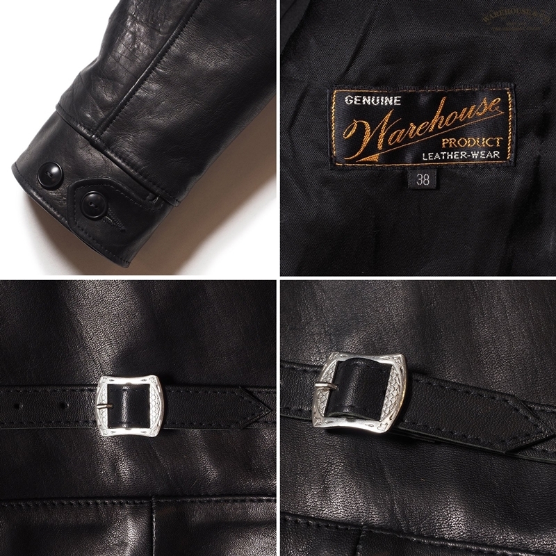 WARE HOUSE(ウエアハウス) Lot 2147 1ST TYPE BLACK LEATHER JACKET_c0204678_10040715.jpg