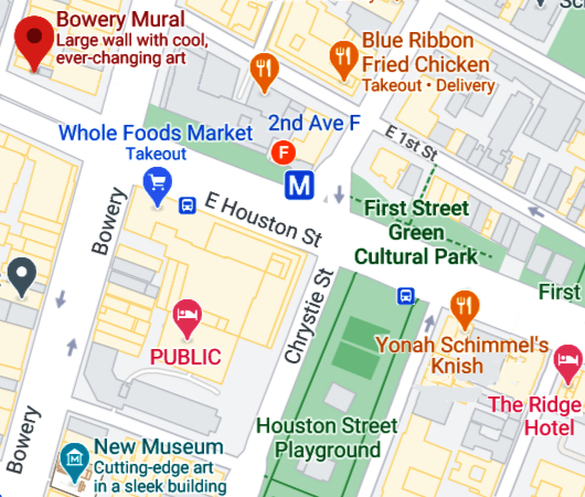 さすがNYで最も有名な壁画スポット、バウリー壁画(Bowery Mural)、横の隙間にもこんな壁画が・・・_b0007805_00443771.jpg