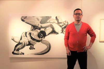 相撲力士の絵画作品に取り組む木村浩之展開催中!_d0178431_18353106.jpg