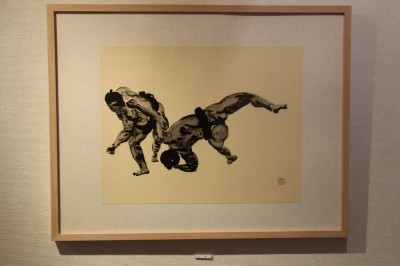 相撲力士の絵画作品に取り組む木村浩之展開催中!_d0178431_18435674.jpg