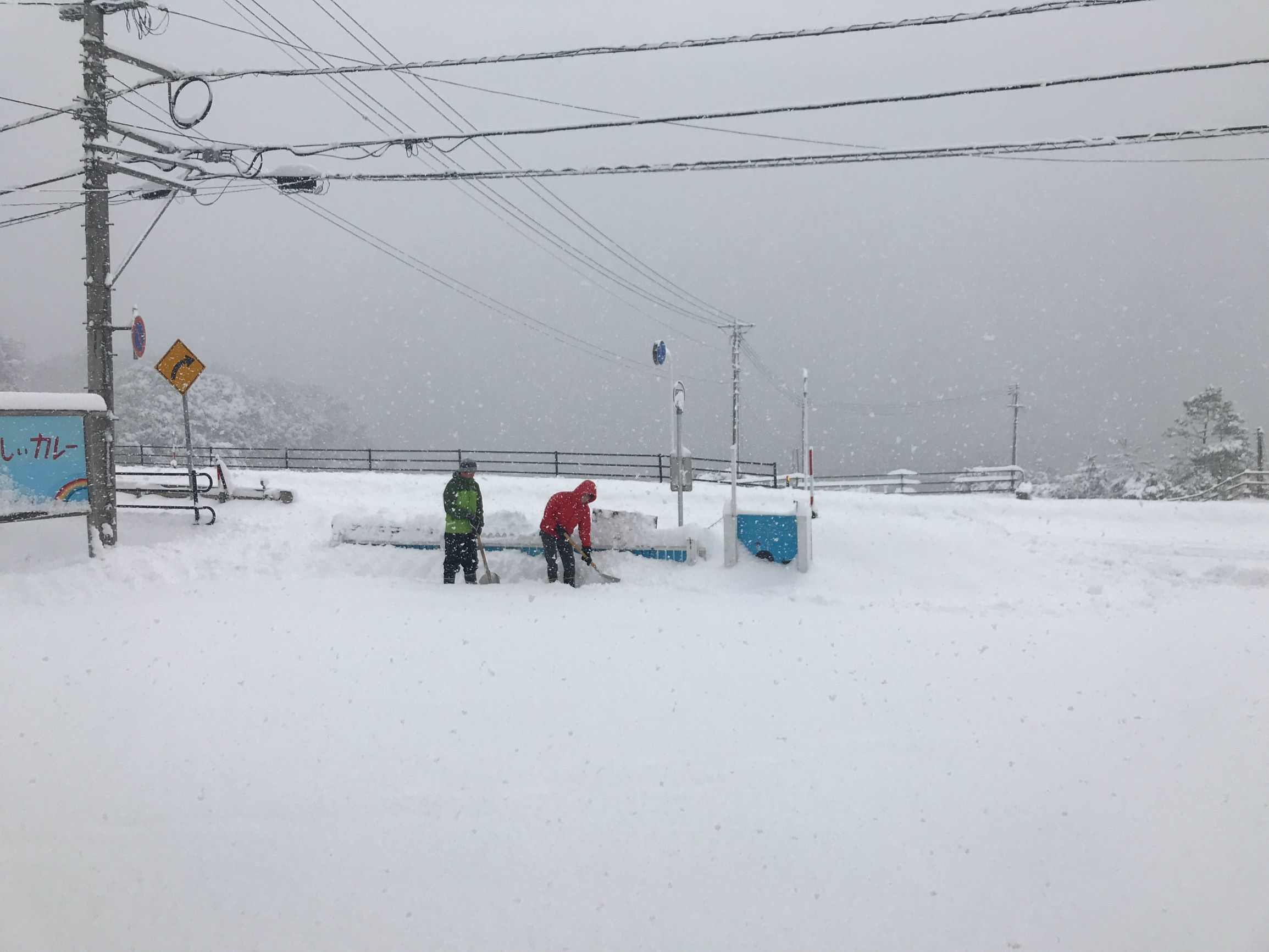 雪かき応援の、優しい人が来てくれました。_f0009169_21422578.jpg