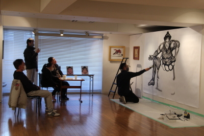 相撲力士の絵画作品に取り組む木村浩之展開催中!_d0178431_01121594.jpg