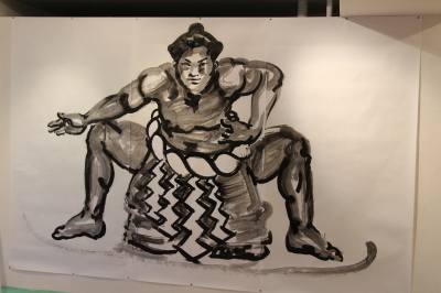 相撲力士の絵画作品に取り組む木村浩之展開催中!_d0178431_01125344.jpg