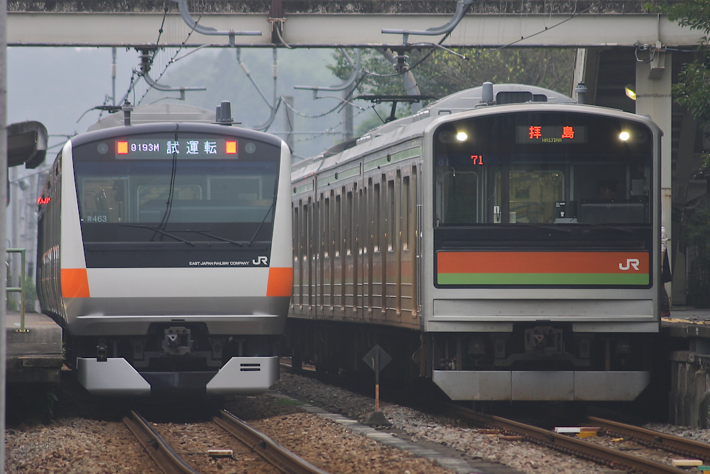 八高線でE233系試運転走行（2008年8月28日）_b0353411_23152867.jpg