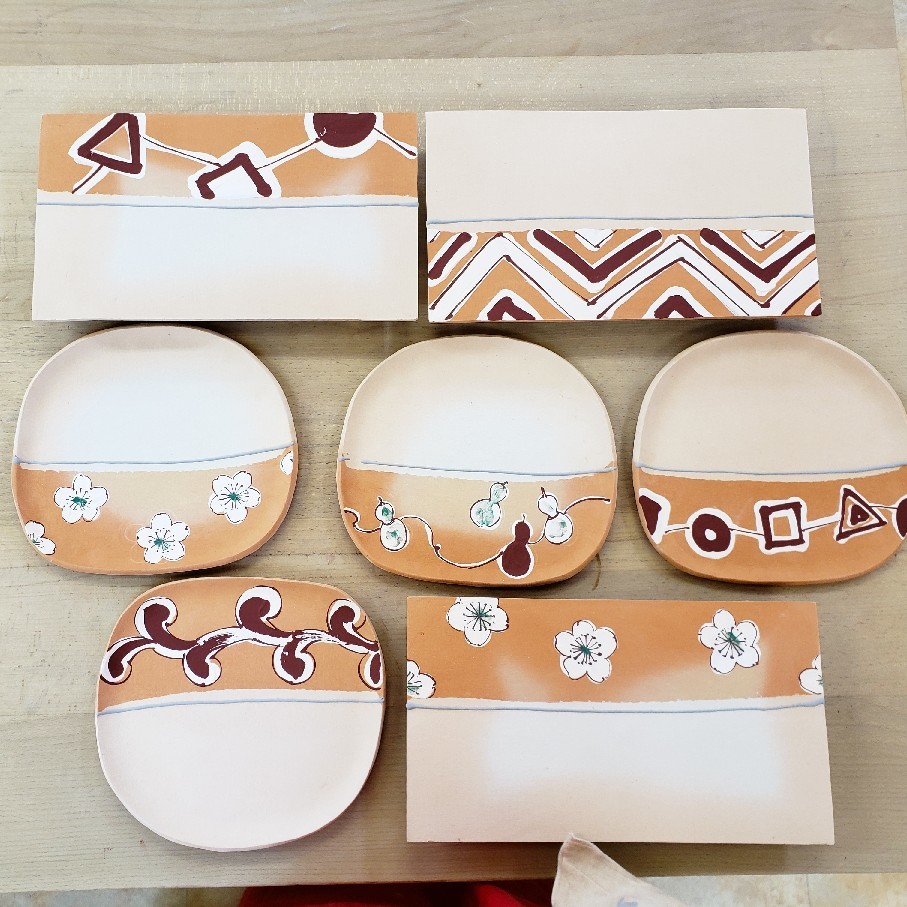 織部の絵付け たびびとの陶芸日記