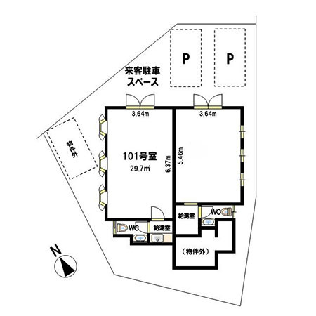兵庫県 明石市二見町東二見 山陽東二見駅から徒歩2分 約8.9坪 駐車場1台付き 事務所内装付き 1階テナント_a0129705_01060498.jpg