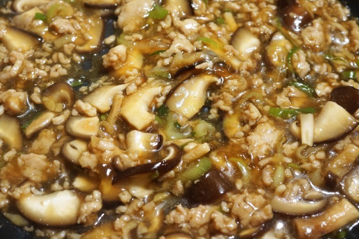 ■やまっこモニター料理【④肉厚しいたけ「やまっこ天こ盛り」+ 　そぼろ入りで　ボリューミーな　餡かけふろふき大根】です♪_b0033423_09534888.jpg