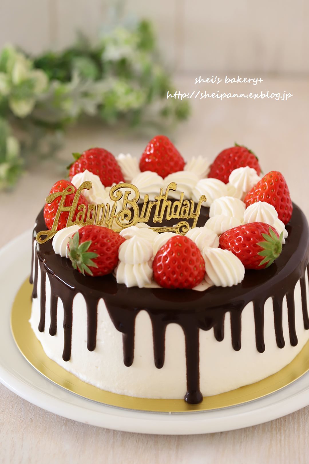 ドリップケーキのお誕生日ケーキ Sheipann Cafe
