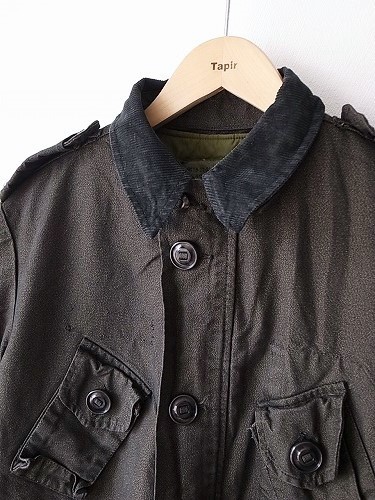 シルバー金具 カナダ軍 MK2 コンバットジャケット 後染め ライナー付き
