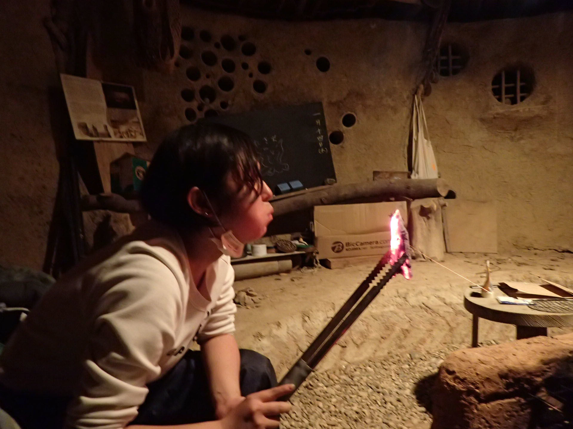 穴・階段作業とゲリラ新年会_e0156224_17173313.jpg