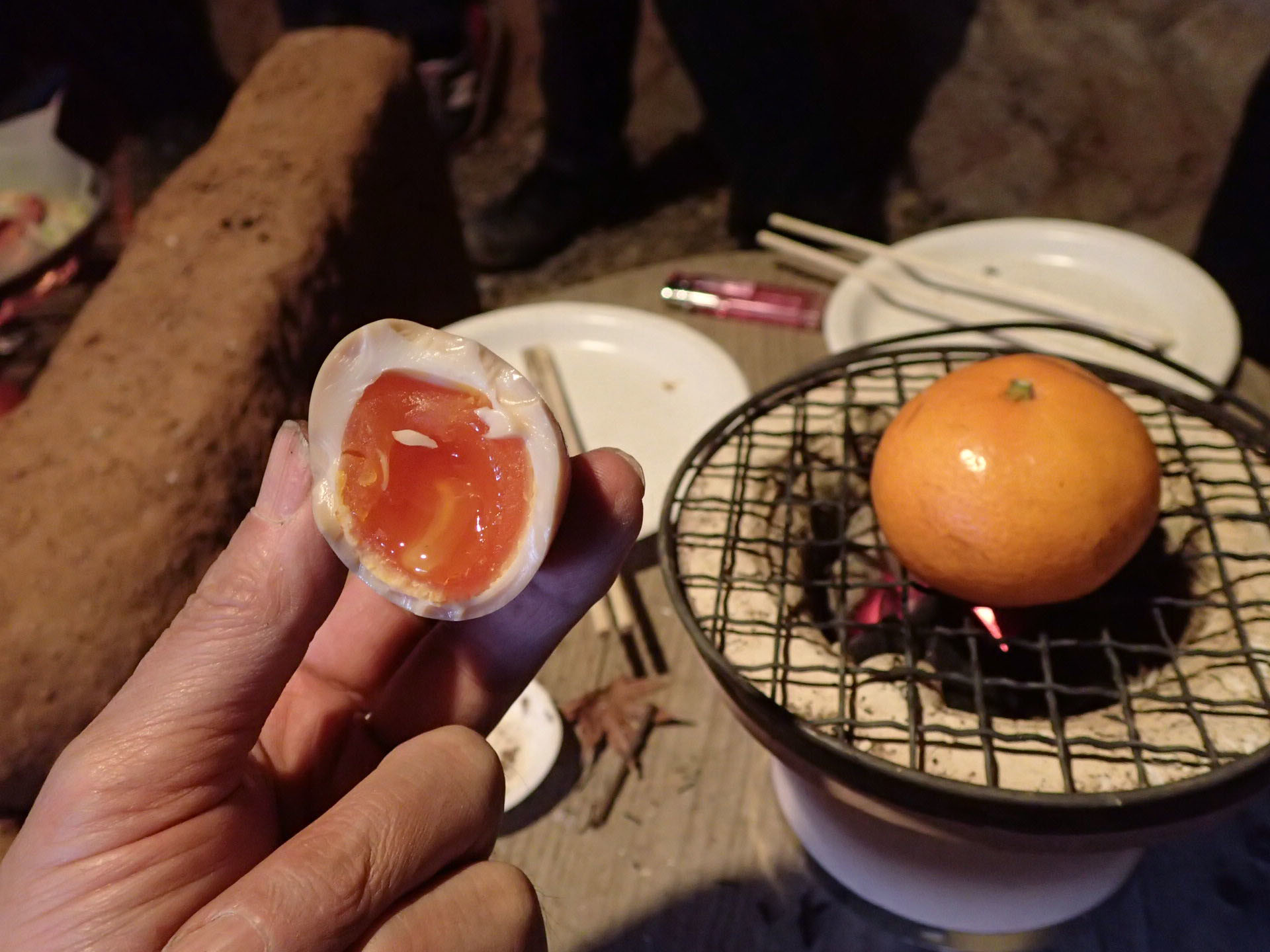 穴・階段作業とゲリラ新年会_e0156224_17203139.jpg