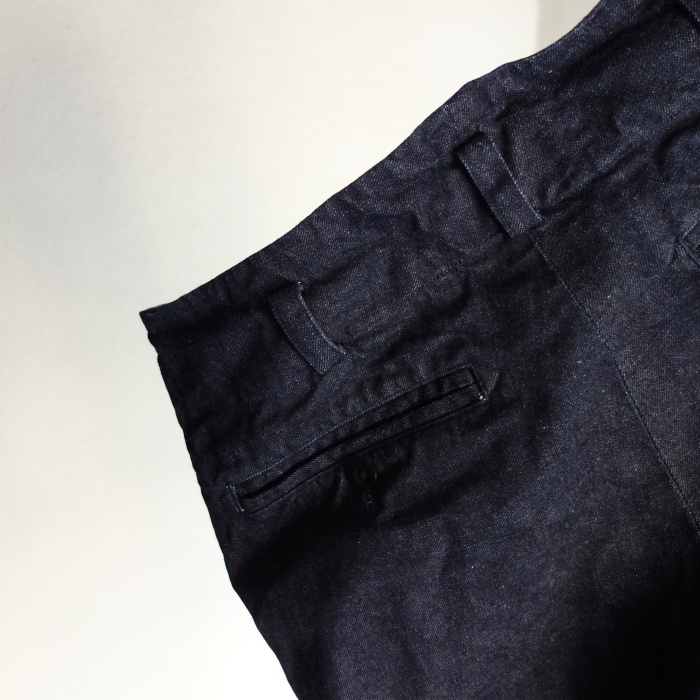 洗いました / classic wide denim trousers_e0130546_18304289.jpg