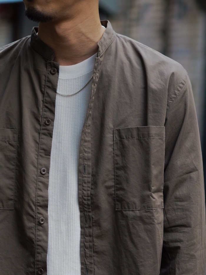 □□ nonnative / Master Big Shirt Cotton Satin : END OF THE TRAIL