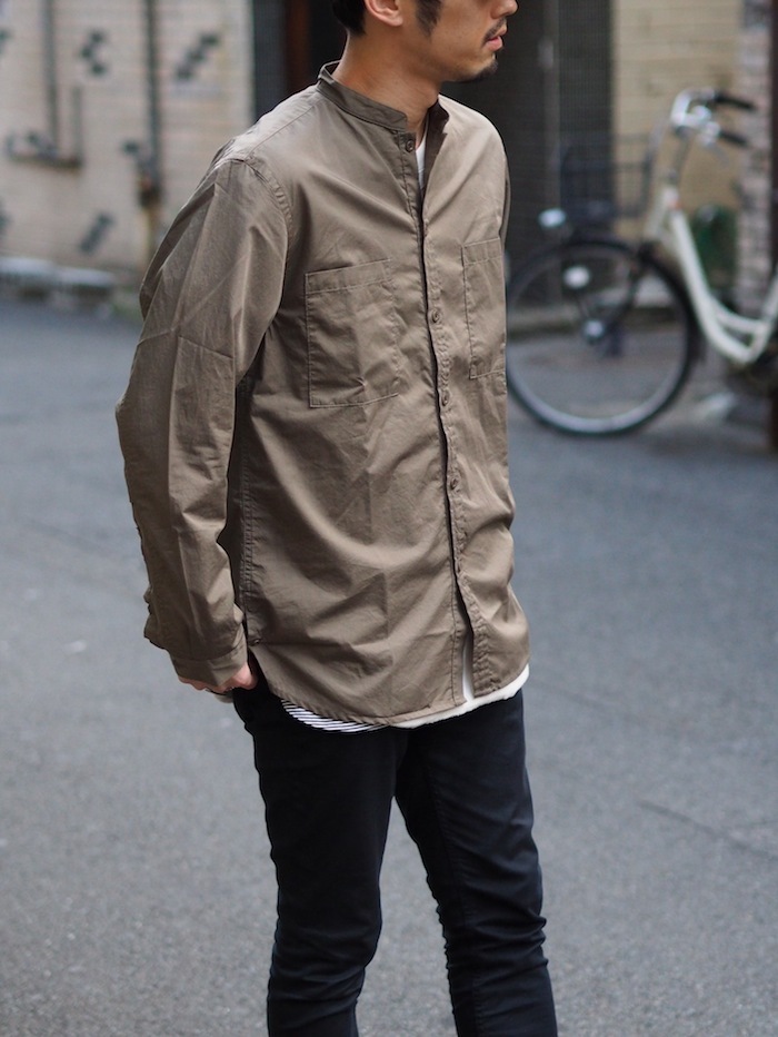 □□ nonnative / Master Big Shirt Cotton Satin : END OF THE TRAIL