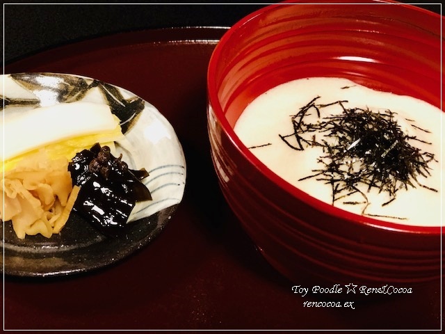 上げ膳据え膳のお祝い Toy Poodle Ren Cocoa 上げ膳据え膳のお祝い Toy Poodle Ren Cocoa