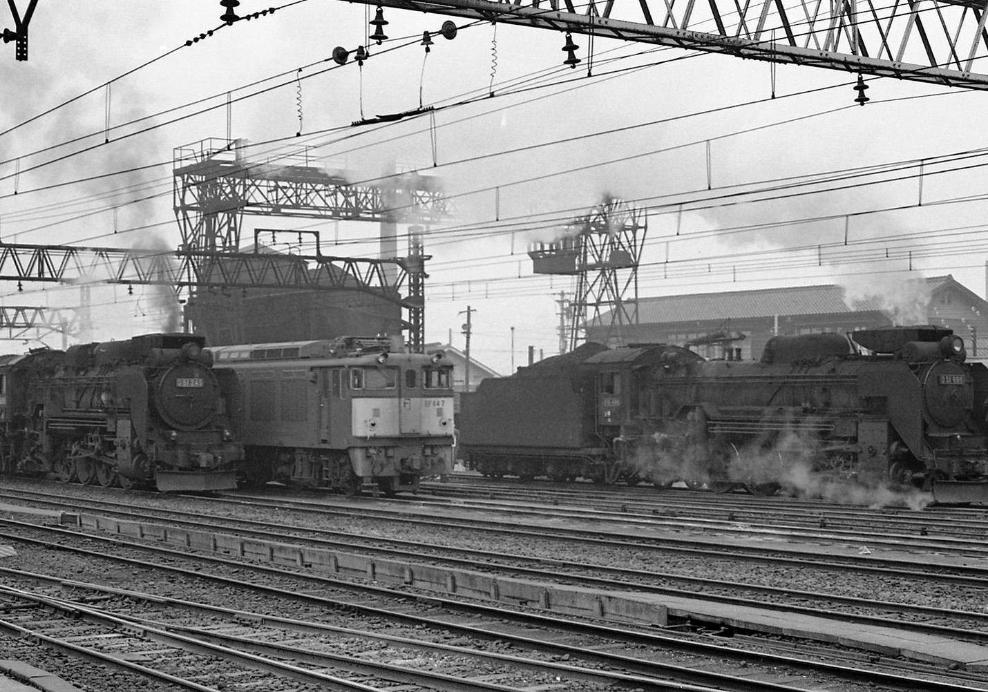 昔、機関区駅で出会った車輌達（110）中央西線 中津川駅 EF64 1