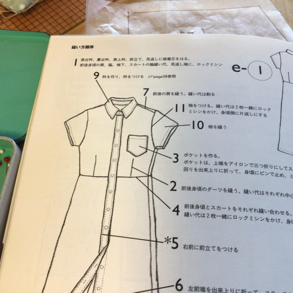 膝丈のワンピース ２日目 もりおのかたすみ