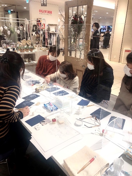 11/25 クリスマスカードワークショップ☆阪急うめだ本店_b0165872_21165699.jpeg