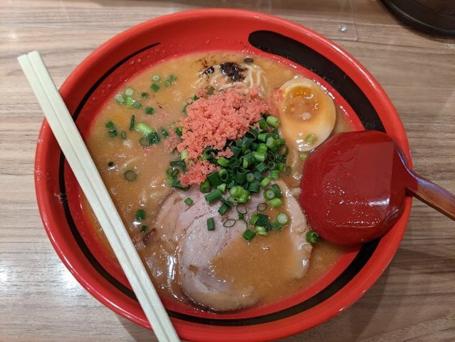 えびみそ あじわい 細麺選択(えびそば一幻 新千歳空港店:2021年10杯目)_f0397261_04543874.jpg