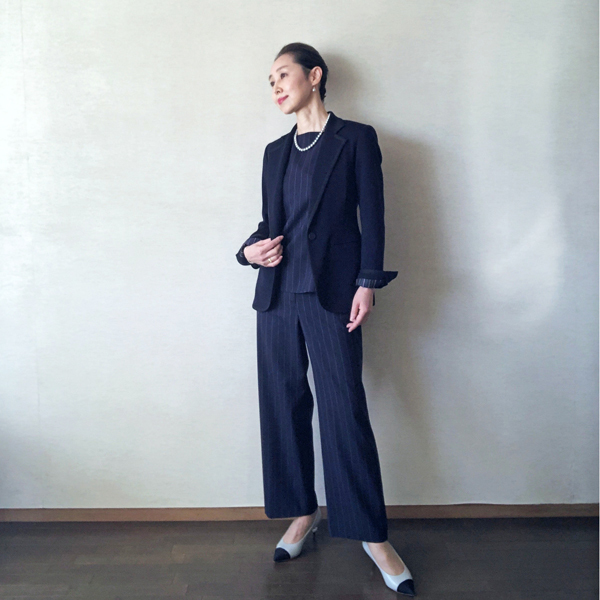 ストライプジャケットで : madameH CLOSET