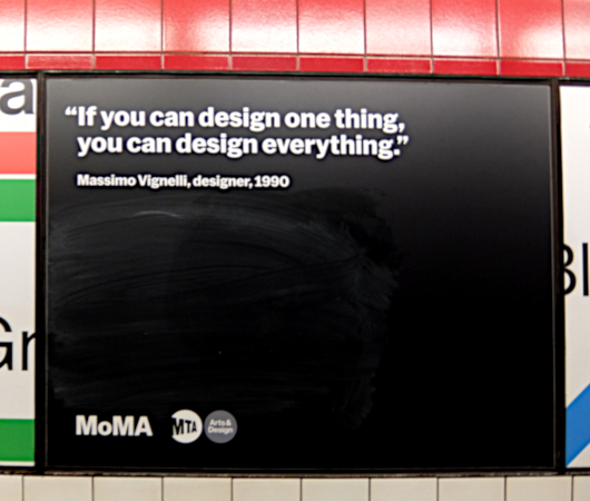 NYの地下鉄アート:MoMAとのコラボ作品、The Subway: Design for NYの地下鉄アート:MoMAとのコラボ作品、The Subway: Design for