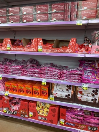 スーパーの棚はバレンタイン しんしな亭 In シンシナティ ブログ