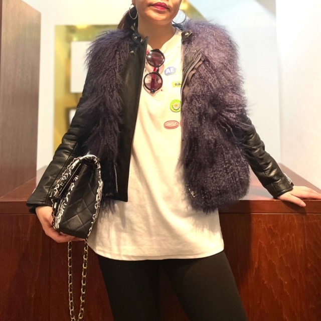 sacai luck ファーブルゾン M ジャケット/アウター 送料無料 正規品
