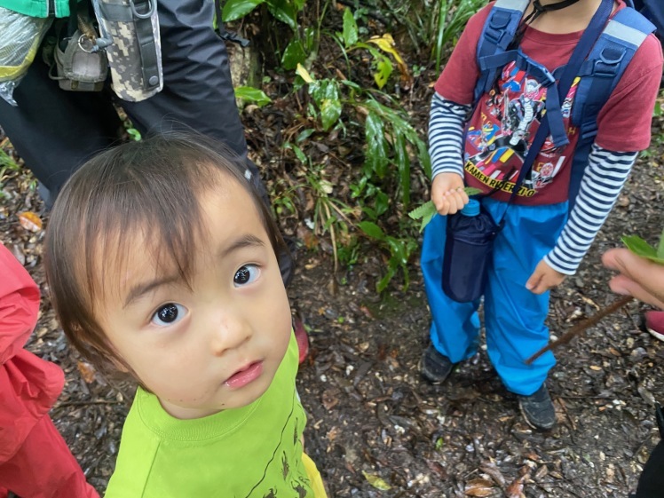 青空ようちえん〔週末〕親子で山のぼりに挑戦（1/23）てっぺんを目指して、2歳から一緒にチャレンジしました！　 #山登り #名護岳_d0363878_01513465.jpg