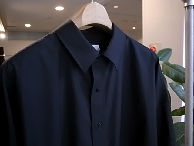 グラフペーパー FINE WOOL TROPICAL YOKE SHIRT Fine Wool Tropical