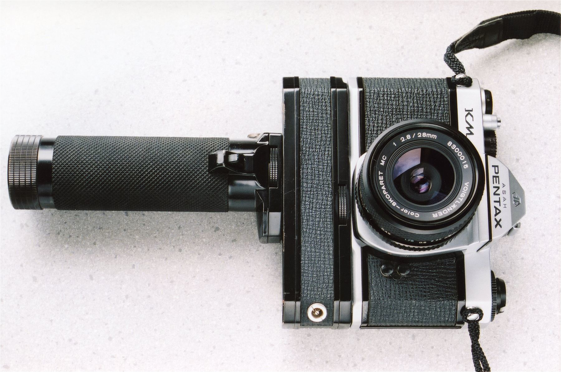 ペンタックスKMモータードライブとSkoparet 28mm / 昔買った ペンタックスKMモータードライブとSkoparet 28mm / 昔買った