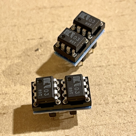 日清紡　MUSES 03　1回路　オペアンプ　8個 MUSES03 オペアンプ 1回路 2個セット 日清紡 MUSES 03 1回路