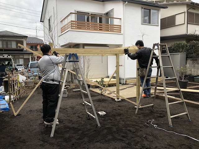 (仮)「家庭菜園を楽しむ庭」工事6・7日目_c0124100_14515906.jpg