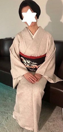 NYのお客様・雪持ち南天の染め帯・お父様の追悼のお茶。_f0181251_18544143.jpg