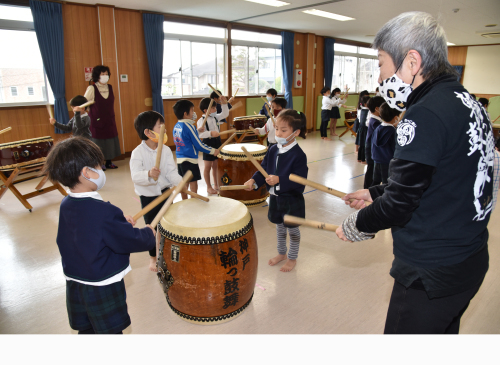 自然クラブ 和太鼓体験 21 1 28 木 大手幼稚園ブログ 自然クラブ 和太鼓体験 21 1 28 木 大手幼稚園ブログ