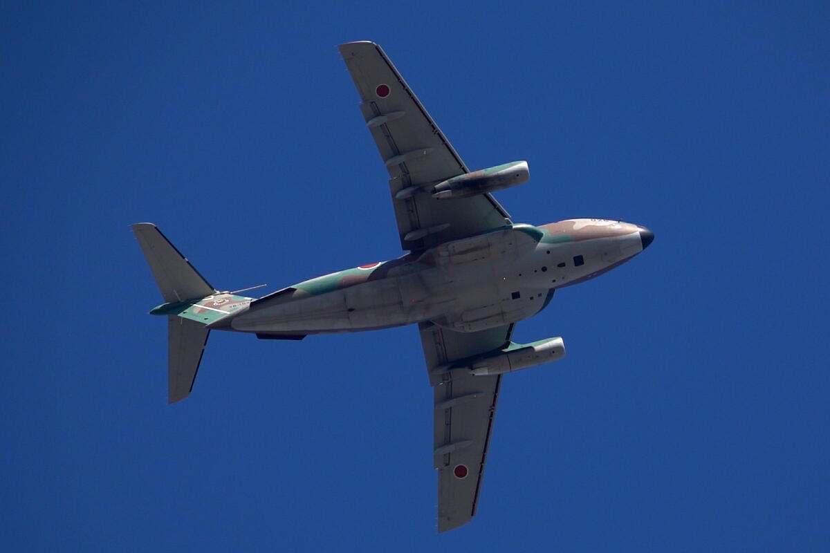2021年の空挺降下始め本番に向けてC-130・C-1・C-2が真上を通過_d0137627_18012956.jpg