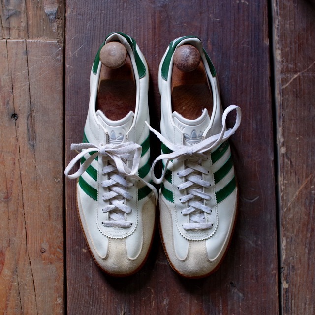 1980s Adidas UNIVERSAL Leather Sneakers / 西ドイツ製 アディダス ユニバーサル グリーン : biscco  