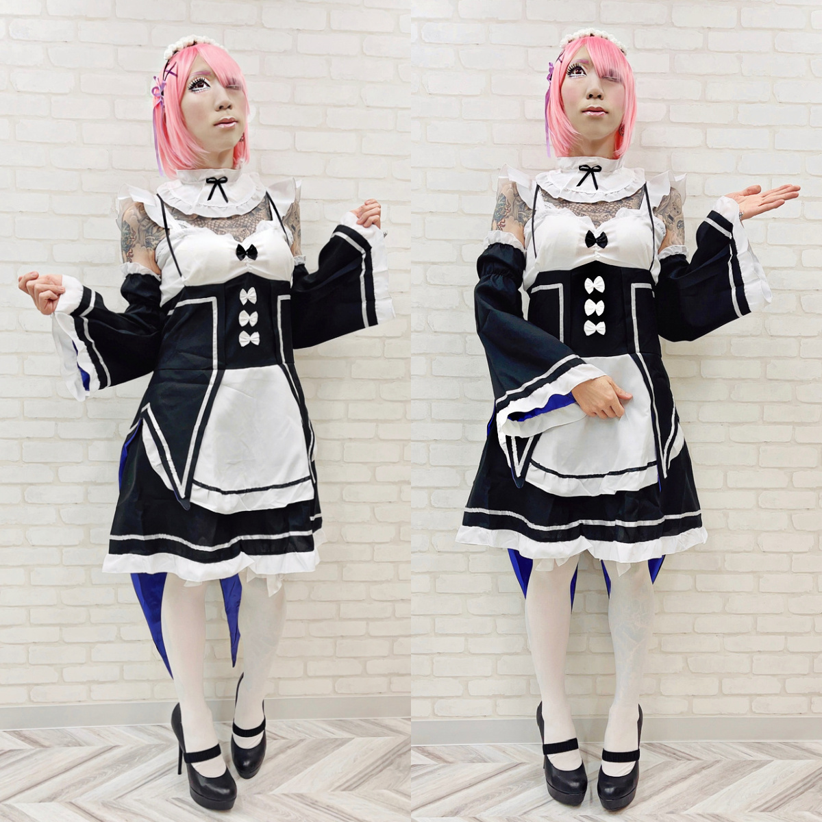 2021.1.30 宅コス リゼロ ラム : HAIR GARAGE STREET かまぼこの
