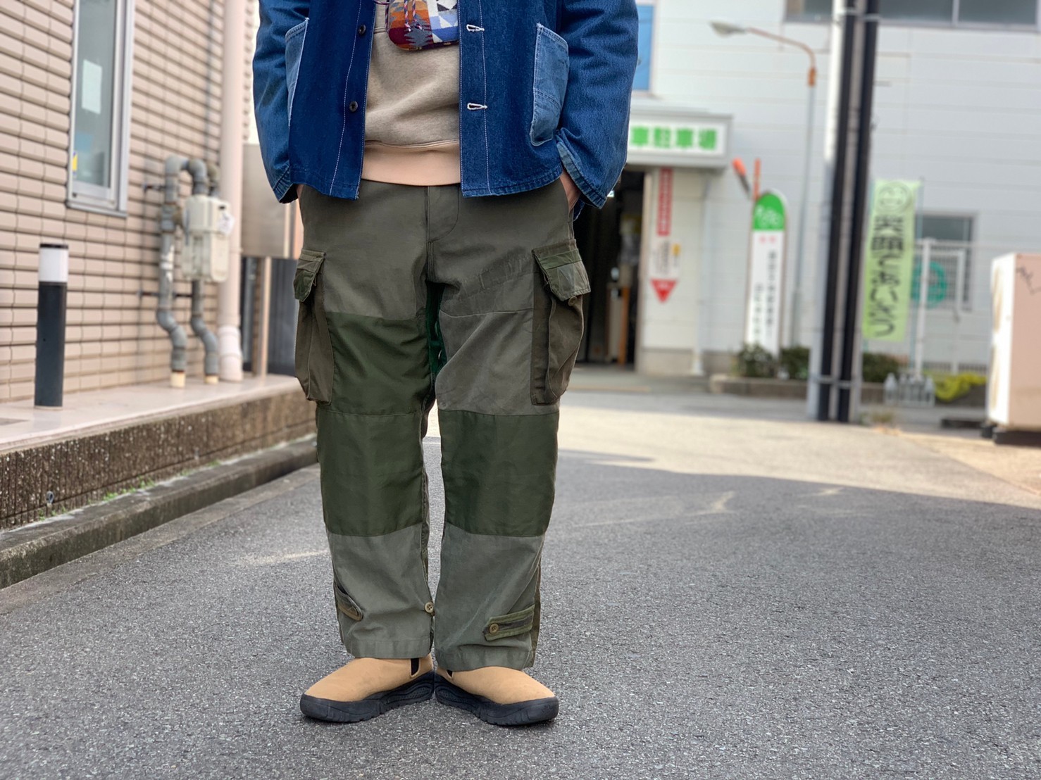 大流行中!大流行中!nasngwam 再構築 パンツ Scab Blackmeans ワーク
