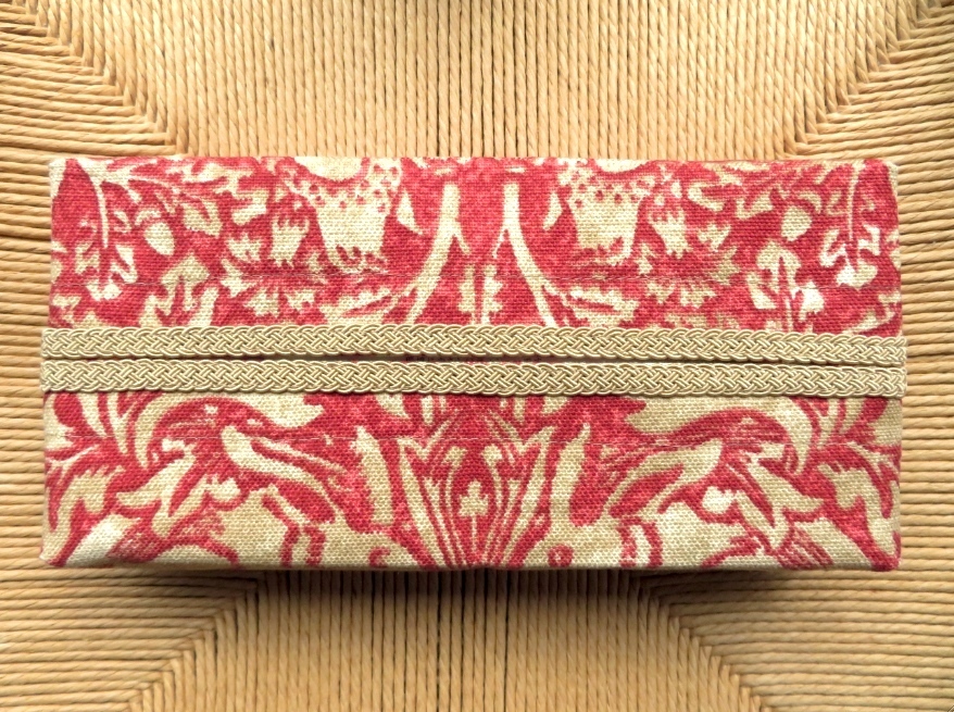 ウィリアムモリス『兄弟うさぎ』のティッシュボックスケースが完成しました モリス正規販売店のブライト_c0157866_18403126.jpg