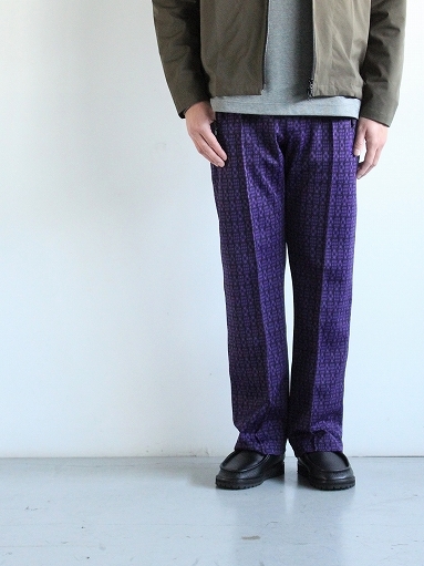 NEEDLES Track Pant - Poly Jacquard : 『Bumpkins putting on airs』