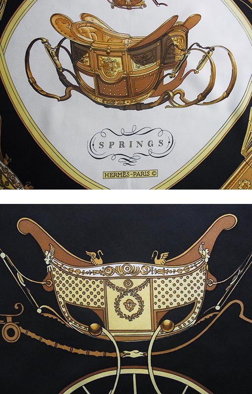 HERMÈS エンブレム・デ・リヨン スカーフ