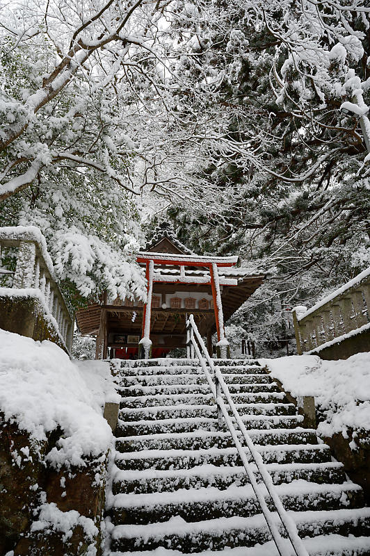 雪景色@京丹波町 導観稲荷神社 : デジタルな鍛冶屋の写真歩記