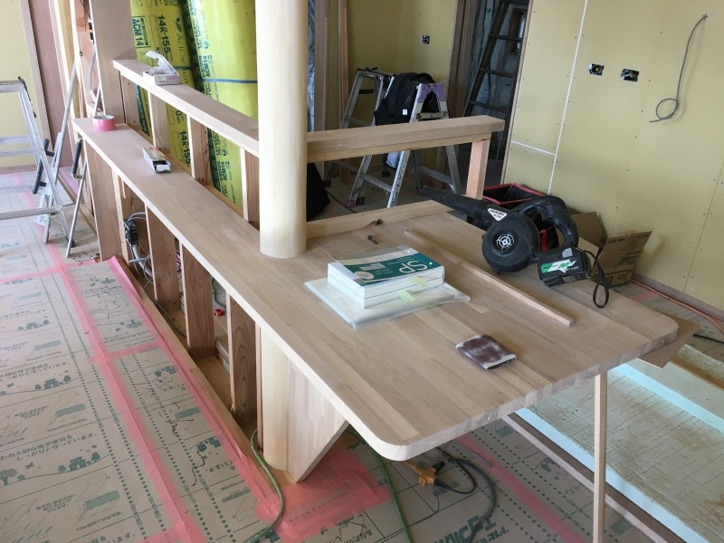 ボード張り施工中(Km邸)_d0086022_19444610.jpg