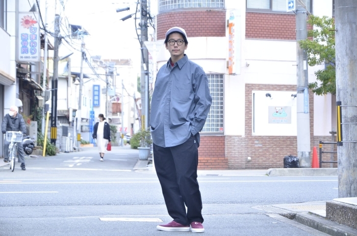 \"BURLAP OUTFITTER\"<<L/S B.B SHIRT(CHARCOAL)>>Style~TKB~_c0167336_14235636.jpg