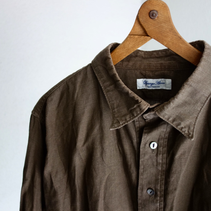 リネンドレス / classic linen tailor shirt_e0130546_15405346.jpg