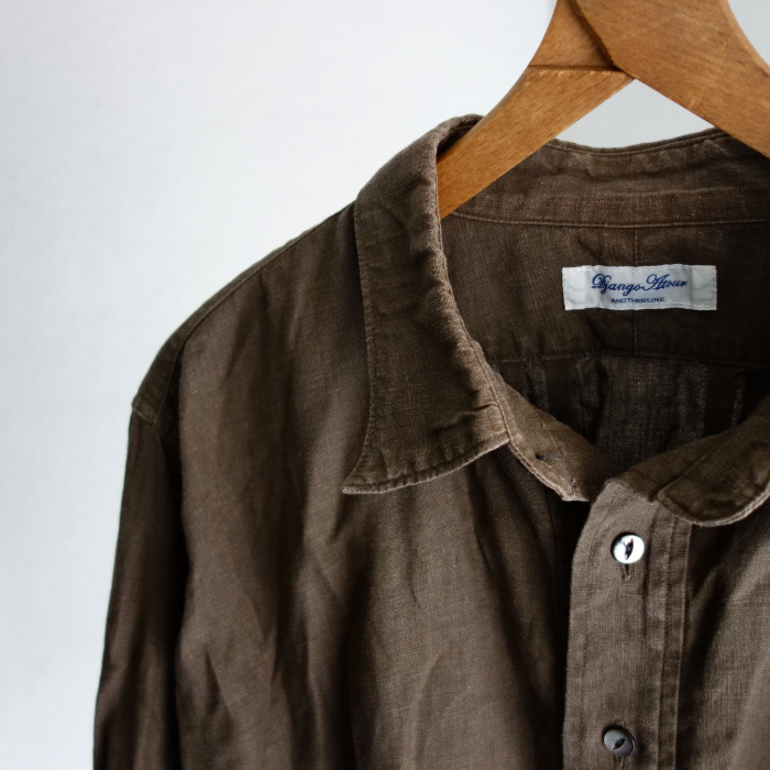 リネンドレス / classic linen tailor shirt_e0130546_15413198.jpg
