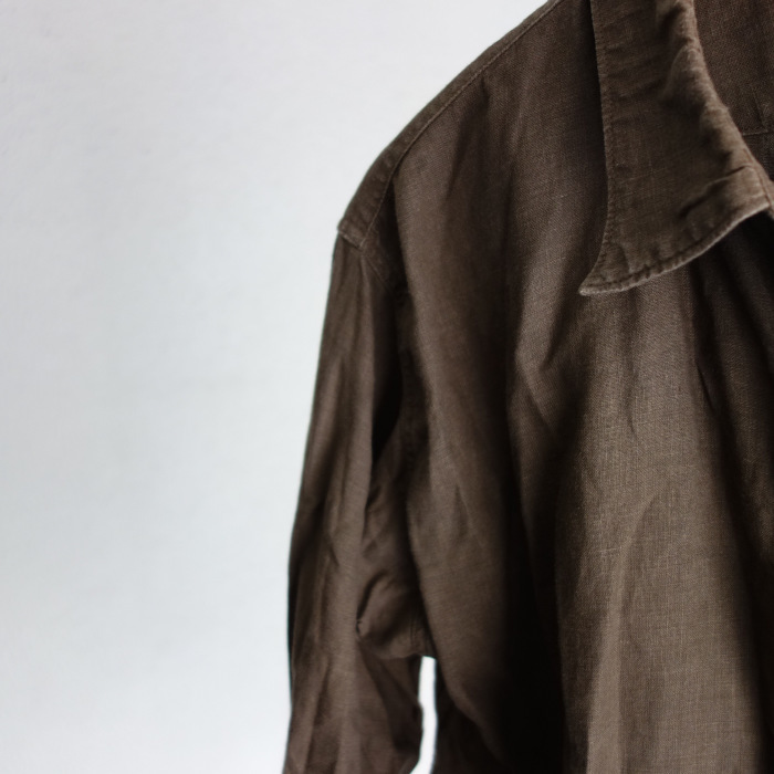 リネンドレス / classic linen tailor shirt_e0130546_15415775.jpg